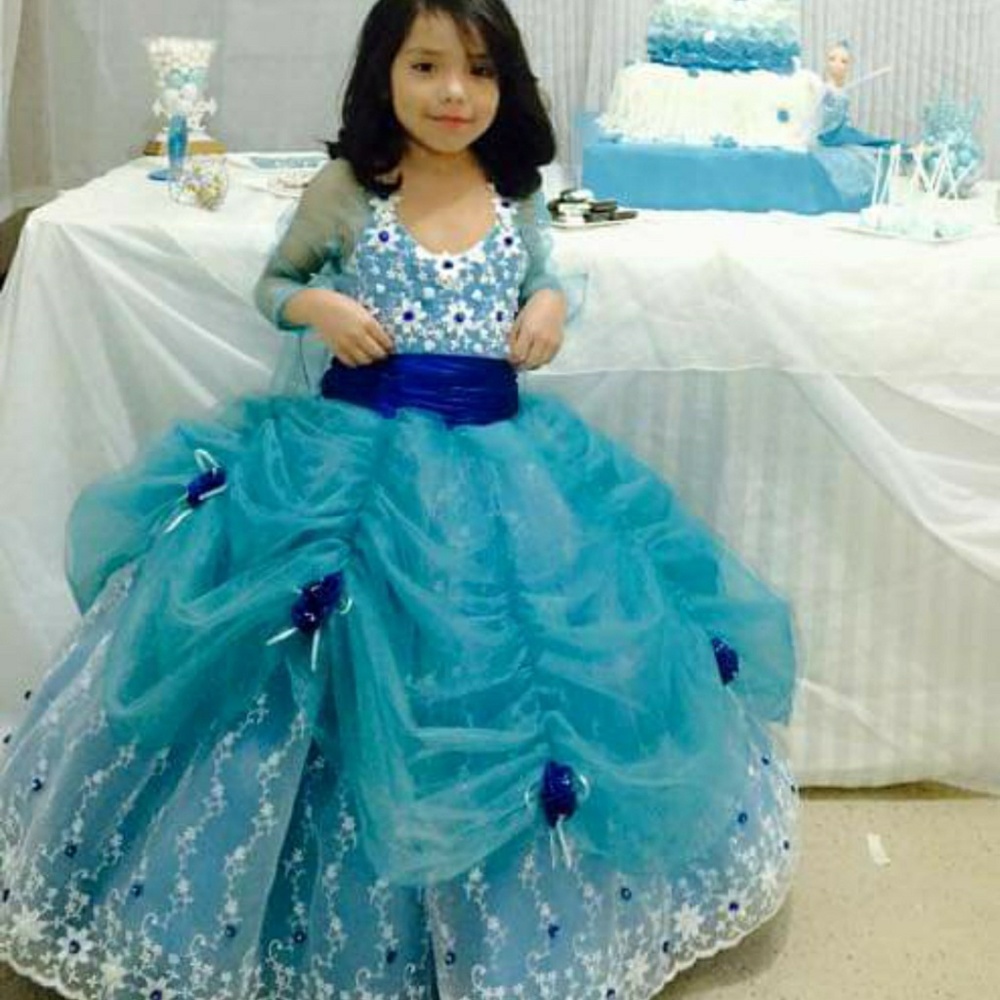 BEAUTIFUL blue party dress, Elsa dress, winter dress, princess dress